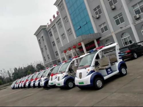 躍迪電動(dòng)警用巡邏車批量發(fā)車一順勢(shì)而為 蓄勢(shì)待發(fā)